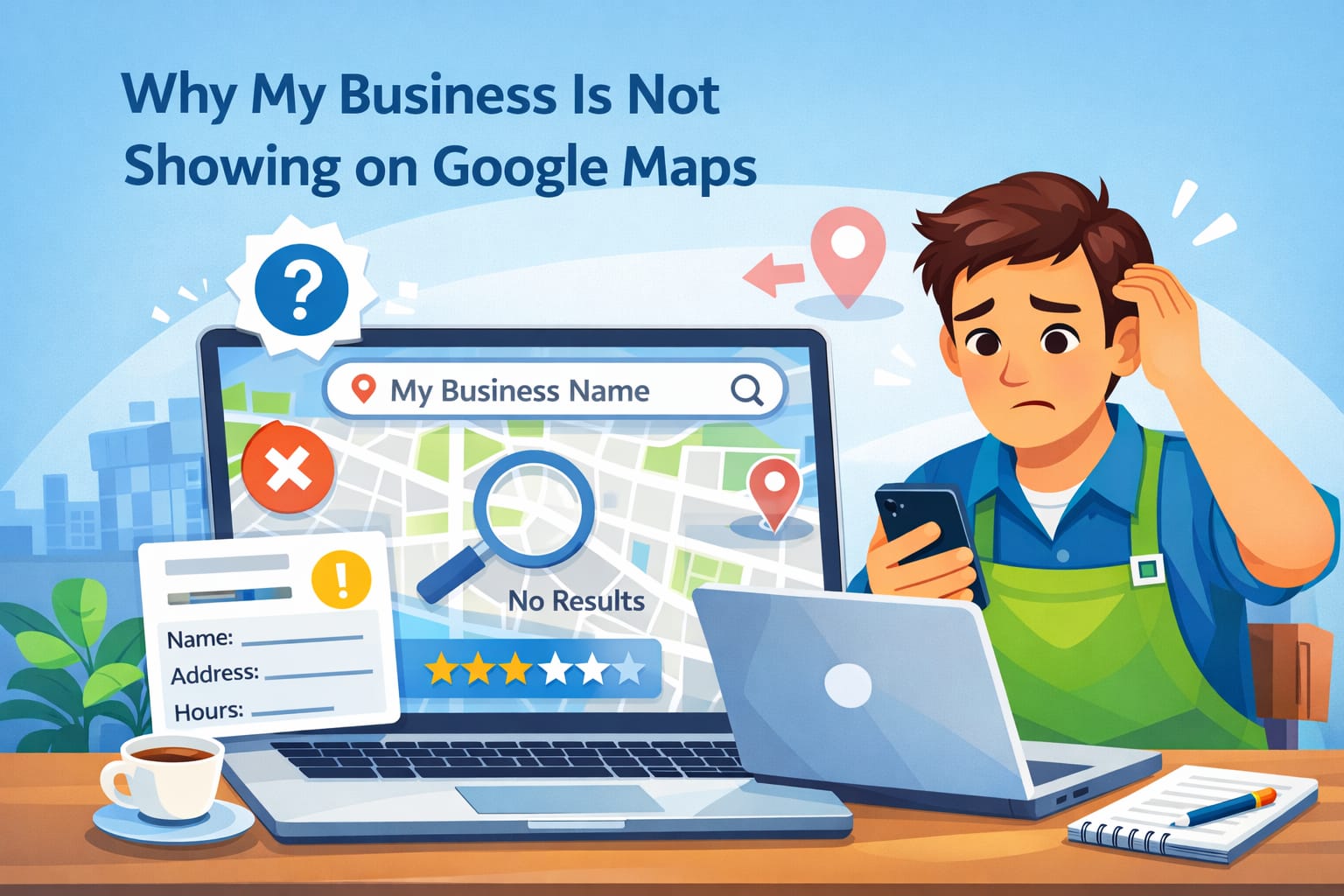 Why My Business isn't Showing Up on Google Maps? (And How to Fix It)